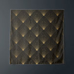 Art Deco: Black Gold Elegance. Tapestry<br><div class="desc">Art Deco Pattern. Seamless black and gold background. Metallic shells or scales lace ornament. Minimalistic geometric design. Vintage lines. 1920-30s motifs. Luxury vintage illustration Rediscover Art Deco opulence with black and gold motifs in seamless decor. Art Deco lines unfold, timeless patterns of gold. twenties, roaring, deco, illustration, background, pattern, texture,...</div>