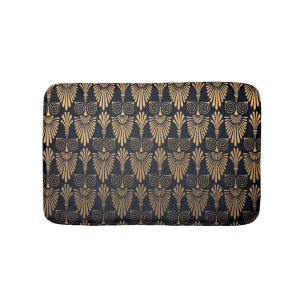 Art Deco Black Gold: Retro. Bath Mat