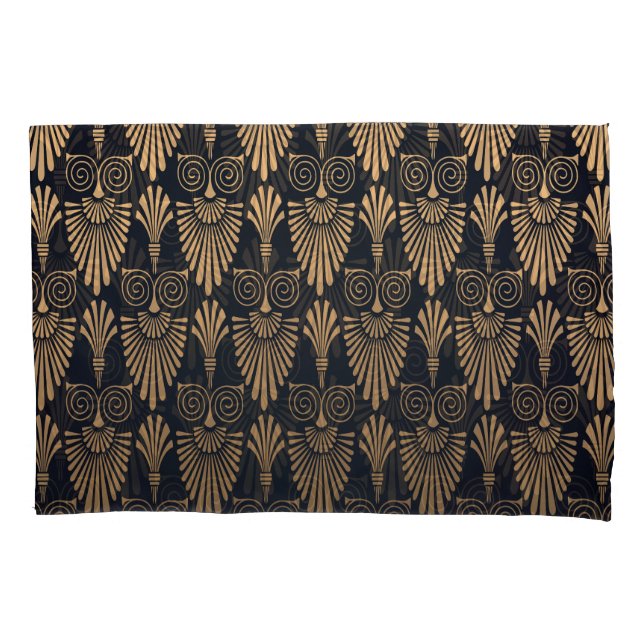 Art Deco Black Gold: Retro. Pillowcase (Front)