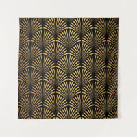 Art Deco: Black Gold Scales.