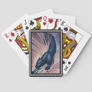 Art Deco Black Panther Playing Cards