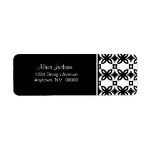 Art Deco Blooms Return Address Labels