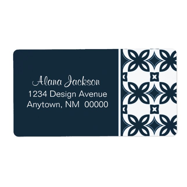 Art Deco Blooms Shipping Labels (Front)