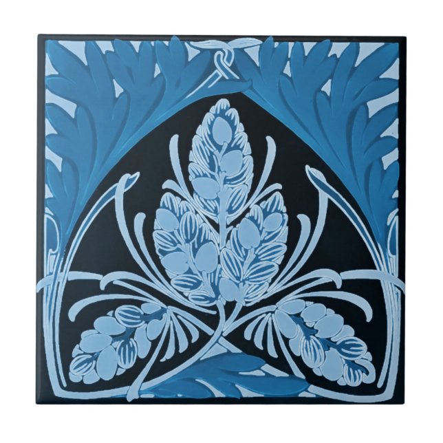 Art Deco Blue Tile (Front)