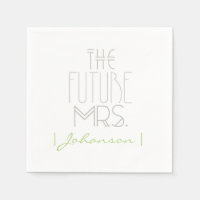 Art Deco Bohemian Bride | The Future Mrs | Napkins