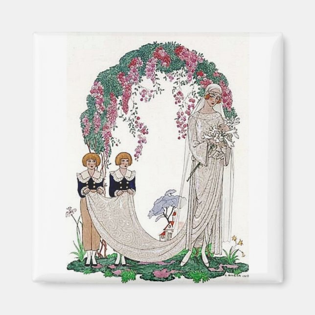 Art Deco Bride Magnet (Front)