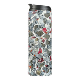 Art Deco Broken Glass Thermal Tumbler