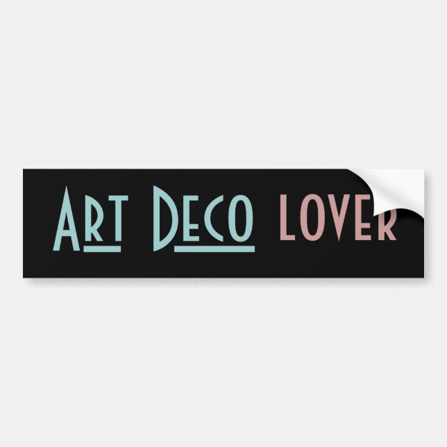 ART DECO bumper sticker (Front)