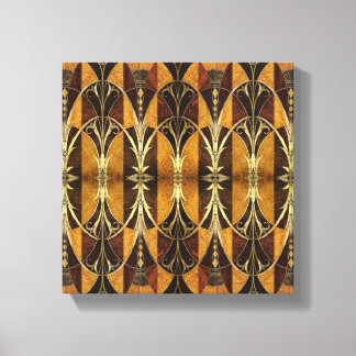 Art Deco Burl Wood Canvas Print