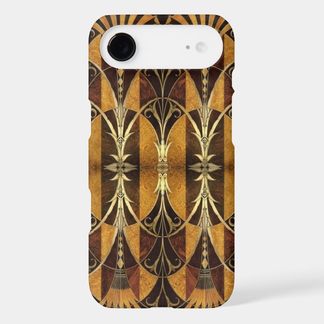 Art Deco Burl Wood Case-Mate iPhone Case (Back)