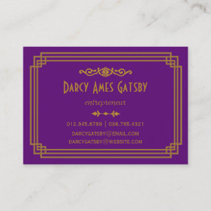 Art Deco Business Cards