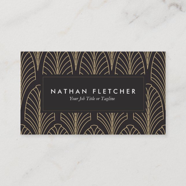 Art Deco Business Cards (Front)