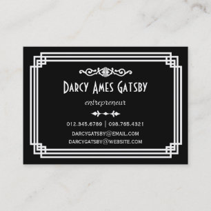 Art Deco Business Cards