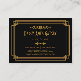 Art Deco Business Cards