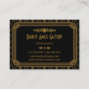Art Deco Business Cards