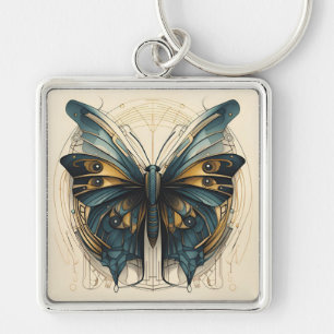 Art Deco Butterfly Keychain