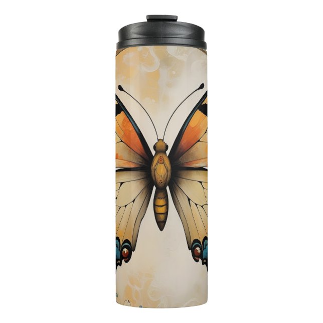 Art Deco Butterfly Tumbler (Front)