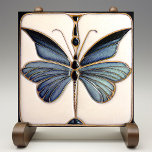 Art Deco Butterfly Wall Decor Art Nouveau Ceramic  Tile<br><div class="desc">Welcome to CreaTile! Here you will find handmade tile designs that I have personally crafted and vintage ceramic and porcelain clay tiles, whether stained or natural. I love to design tile and ceramic products, hoping to give you a way to transform your home into something you enjoy visiting again and...</div>