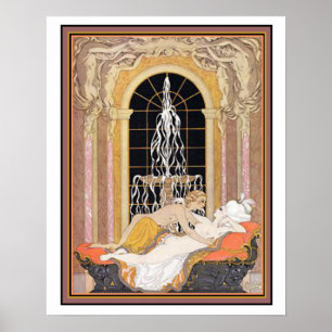 Art Deco by Barbier "Les Liaisons Dangereuses" Poster