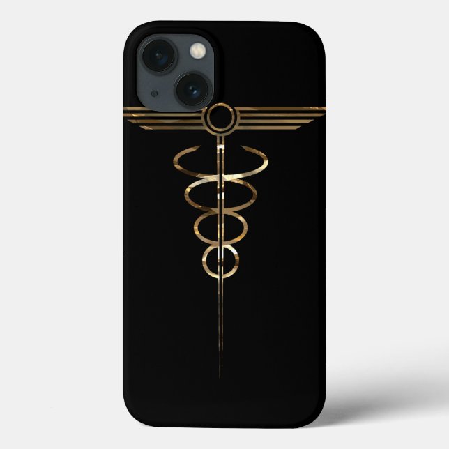 Art Deco Caduceus Case-Mate iPhone Case (Back)