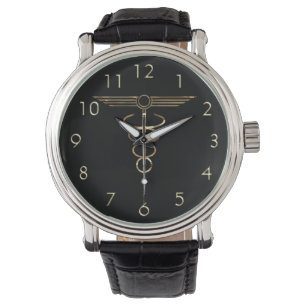 Art Deco Caduceus Watch