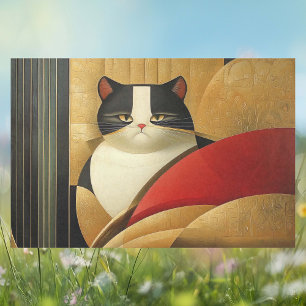 Art Deco Cat Tissue Paper