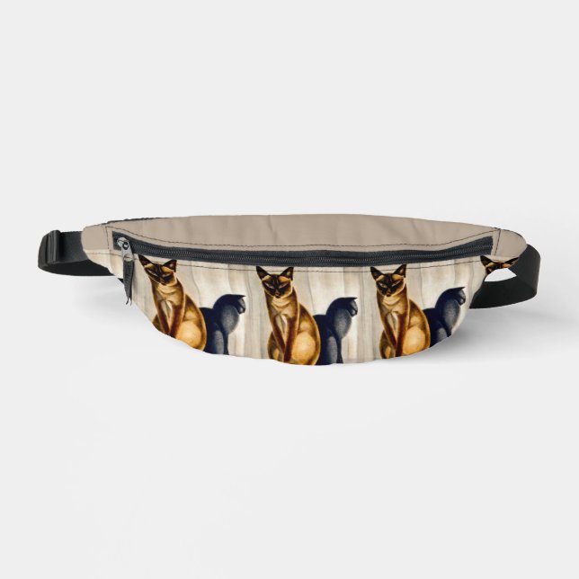 Art Deco Cats Bum Bags (Front)
