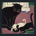 Art Deco Cats Poster<br><div class="desc">Customisable Art Deco Original, Altered Art Poster</div>