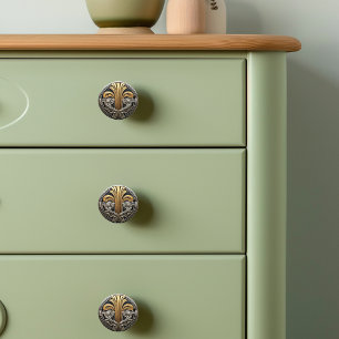 Art Deco Ceramic Knob