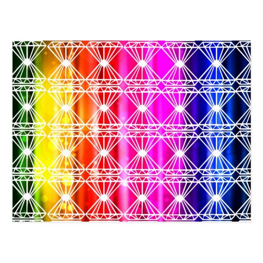 Art deco chakra colours beautiful elegant chic fun postcard