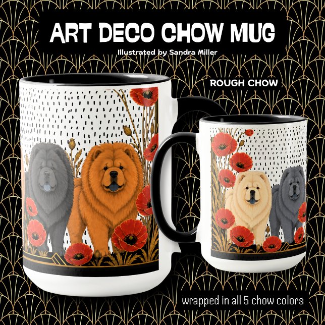 ART DECO CHOWS rough  Mug (Creator Uploaded)