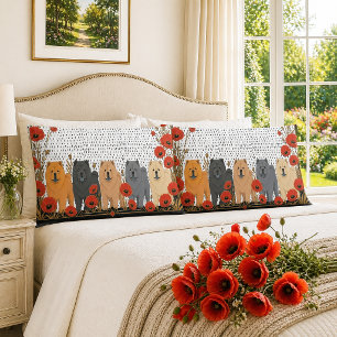 ART DECO CHOWS smooth Pillowcase