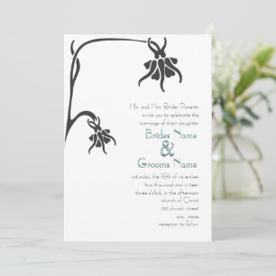 Art Deco Christian Die Cut Wedding Invitations