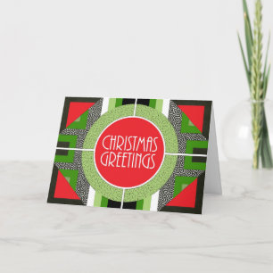 Art Deco Christmas Card