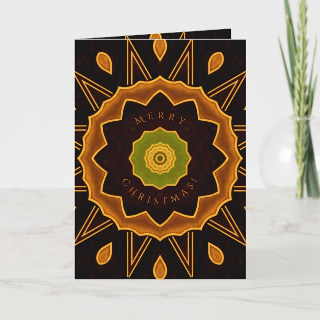 Art Deco Christmas Greeting Card (Front)