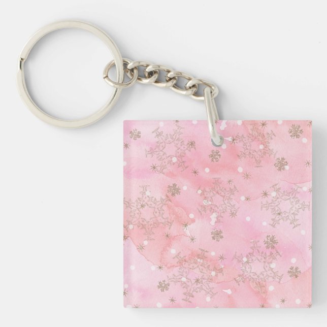 Art Deco Christmas Key Ring (Front)