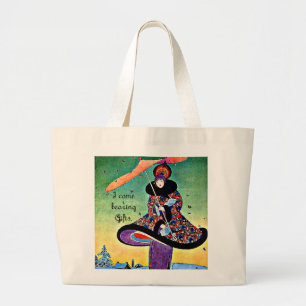 Art Deco Christmas Large Tote Bag