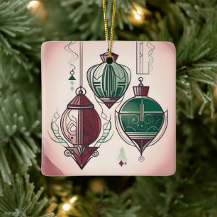 Art Deco Christmas Ornament