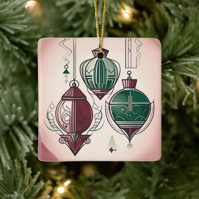 Art Deco Christmas Ornament (Tree)