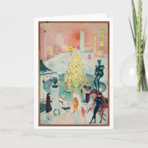 Art Deco Christmas Painting by Florine Stettheimer Card