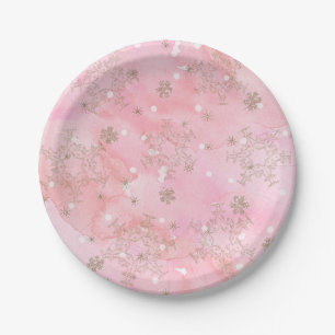 Art Deco Christmas Paper Plate