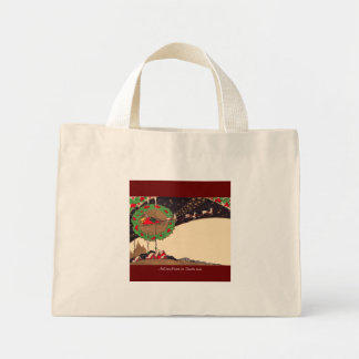 Art Deco Christmas Santa Tote Bag