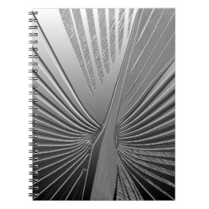 Art Deco chrome palm leaf Notebook