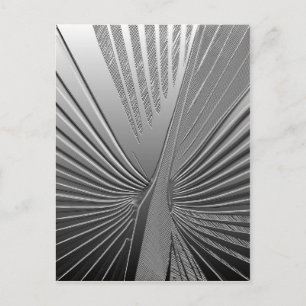 Art Deco chrome palm leaf Postcard