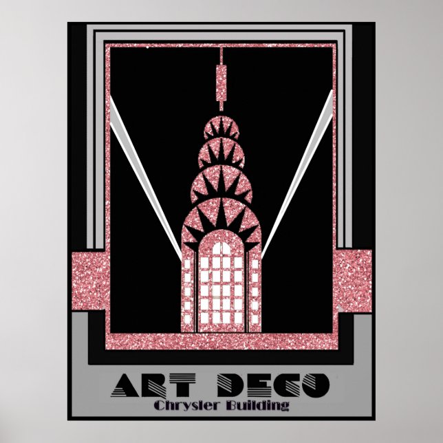Art Deco Chrysler Building Poster (Front)