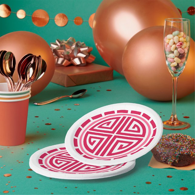 Art Deco Circle Paper Plate (Creator Uploaded)