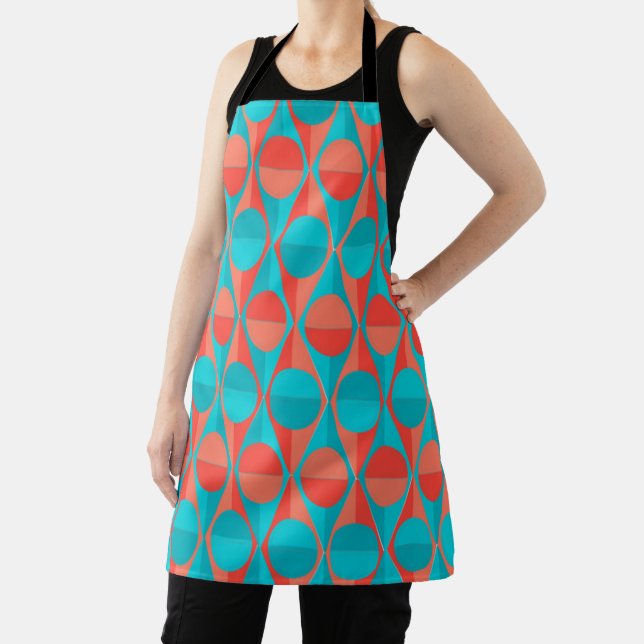 Art Deco Circles and Triangles  Apron (Insitu)