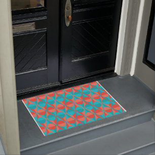 Art Deco Circles and Triangles Doormat