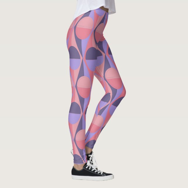 Art Deco Circles and Triangles  Leggings (Right)