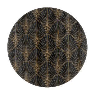 Art deco: classic geometric pattern. cutting board